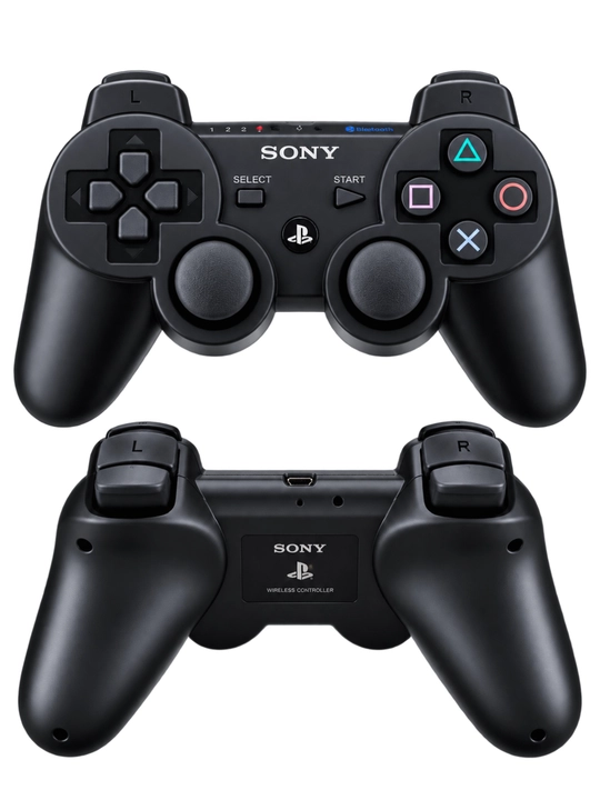 P3 DualShock 3 simsiz geympad, 2 dona, USB kabel bilan
