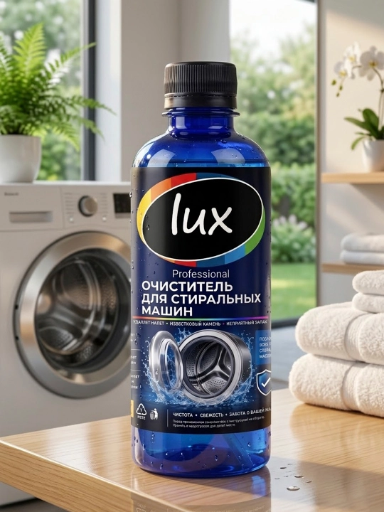 Lux kir yuvish mashinasi tozalagichi, 300 ml, ohak va hidlarga qarshi