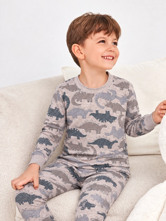 Пижама для мальчика, для садика, пижама с тракторами, 2-4-6 лет