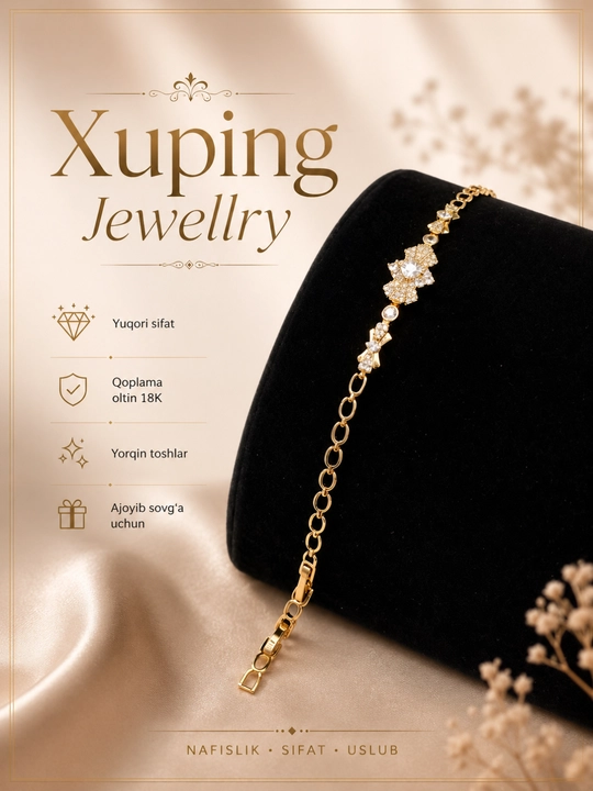 Xuping Jewelry – изящный и современный браслет для девушек - 