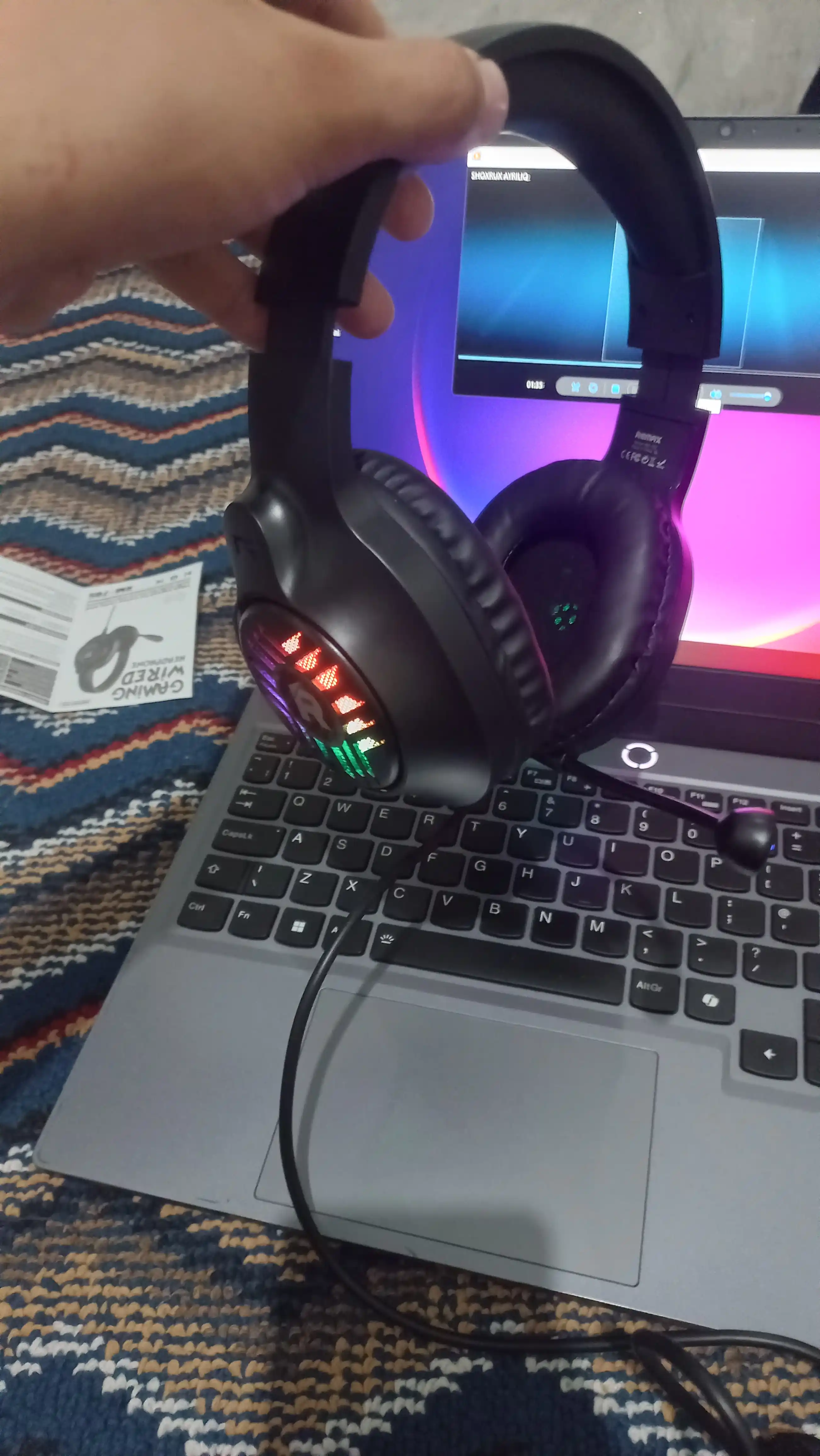 Remax RM-705 Gaming — проводные игровые наушники с микрофоном и RGB-подсветкой