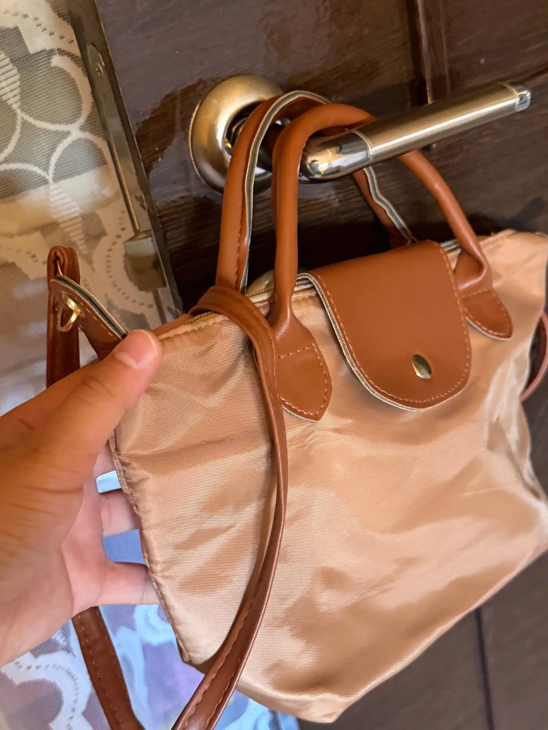 Ayollar uchun Longchamp uslubidagi sumka, oq longchamp katta razmer, kross-bodi, sumka
