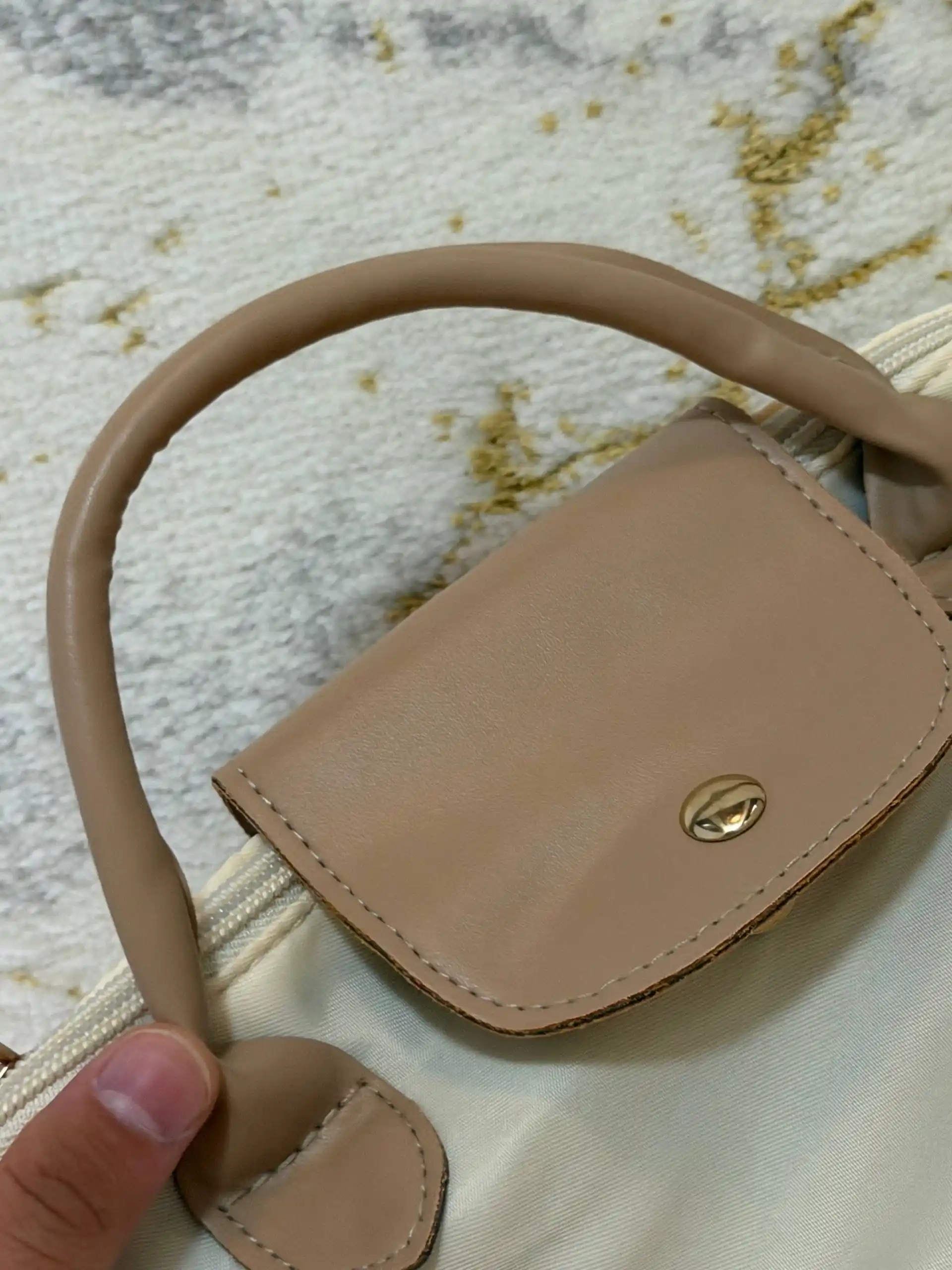 Ayollar uchun Longchamp uslubidagi sumka, oq longchamp katta razmer, kross-bodi, sumka