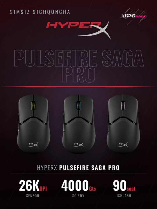 O'yin sichqonchasi HyperX Pulsefire Saga Pro