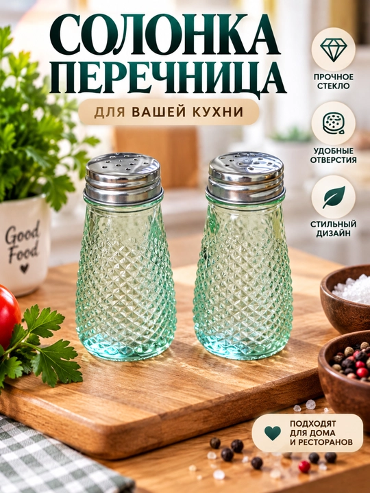 Контейнер для специй, солонка, белая - 