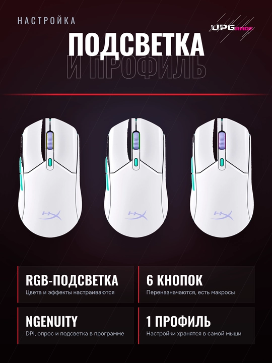 O'yin sichqonchasi HyperX Pulsefire Haste 2 Core