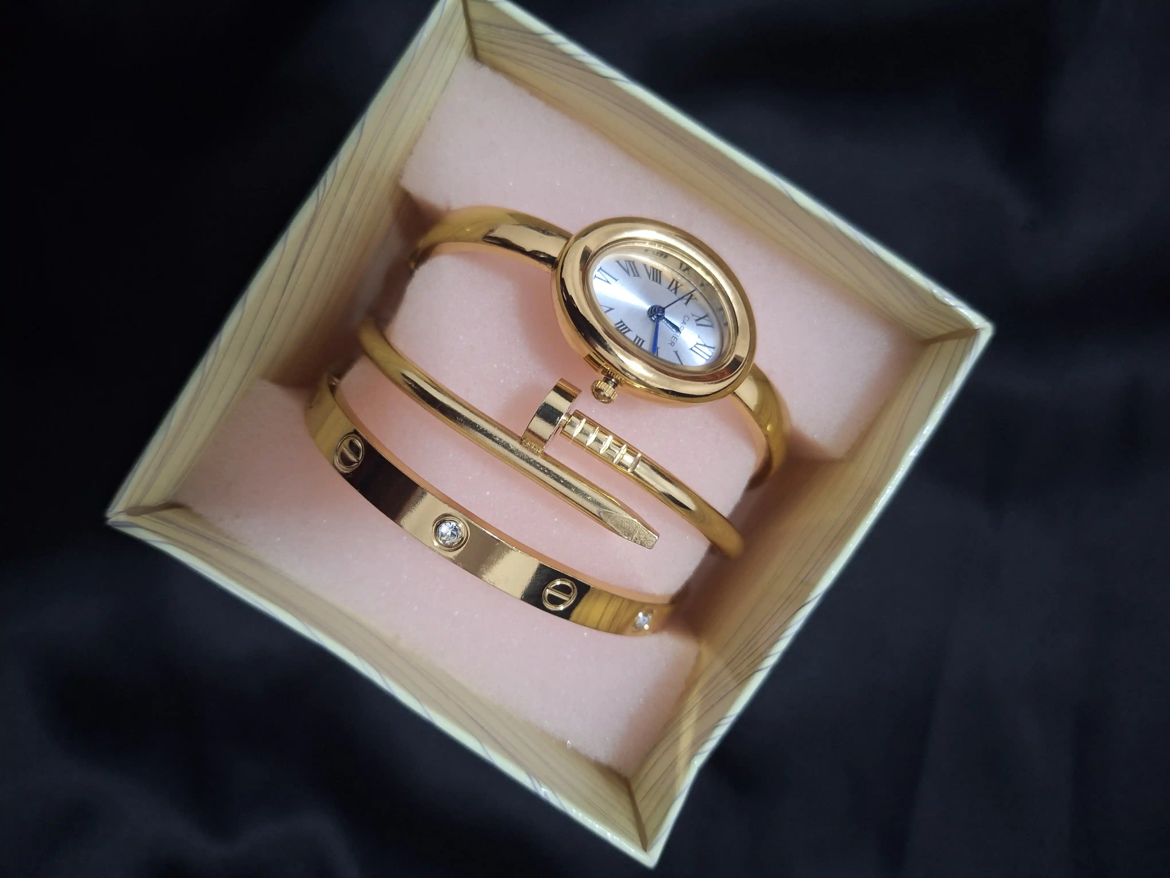 Набор в стиле Cartier из нержавеющей стали