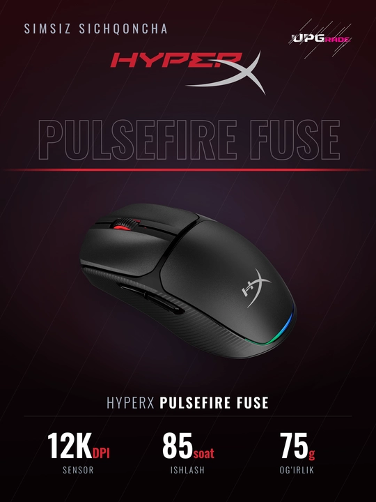 O'yin sichqonchasi HyperX Pulsefire FUSE Wireless