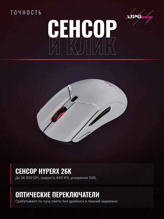 O'yin sichqonchasi HyperX Pulsefire Haste 2 Pro