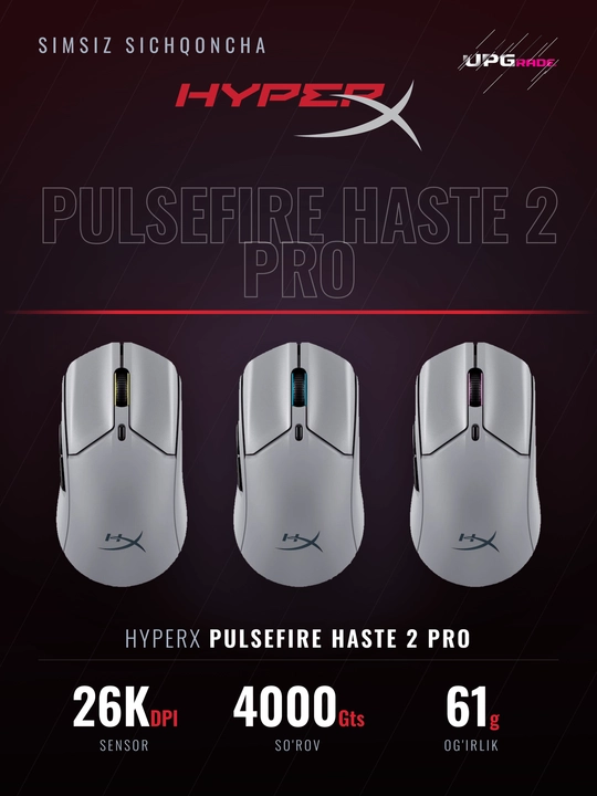 O'yin sichqonchasi HyperX Pulsefire Haste 2 Pro