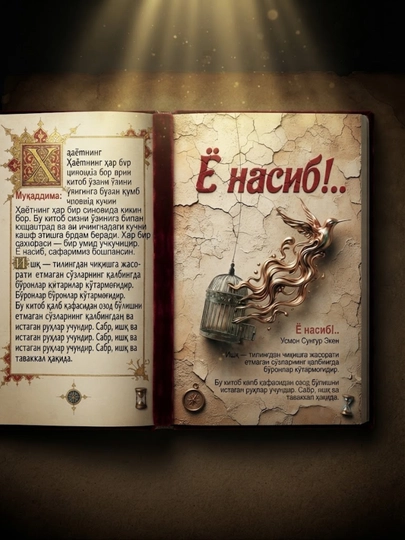 Ё Насиб! — книга на узбекском, любовь, судьба, романтическая история