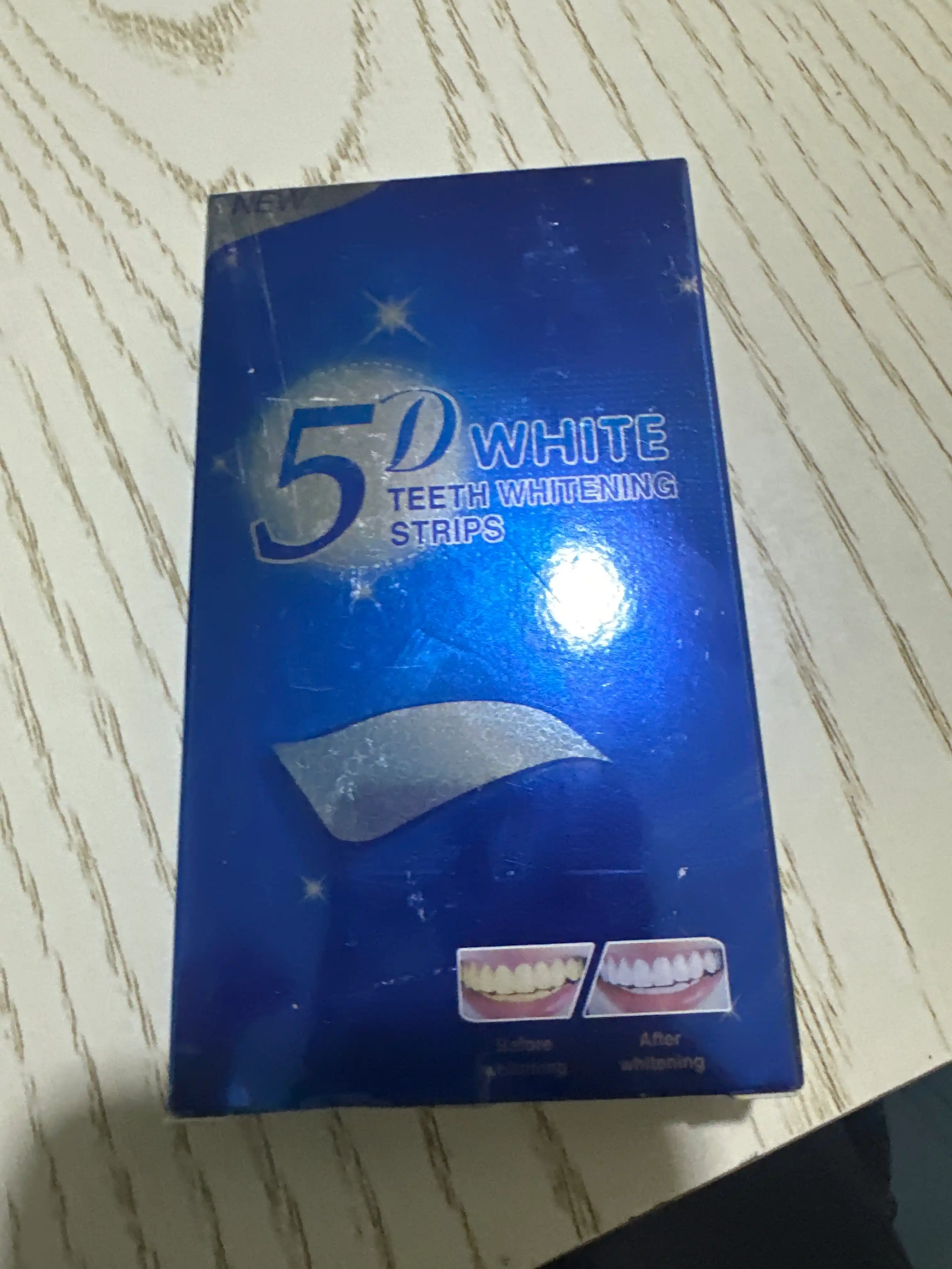 Отбеливающие полоски для зубов 5D White, 7 шт