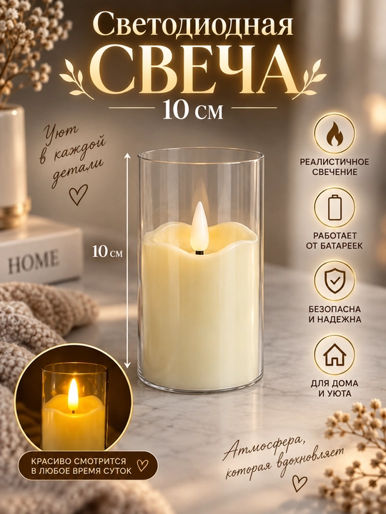 Diodli shamlar, dekorativ shamlar, olovsiz shamlar svetodiod bilan,led diod,led shamlar - 