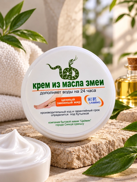 Ilon yog‘i kremi yuz va tana terisi uchun namlantiruvchi parvarish kremi