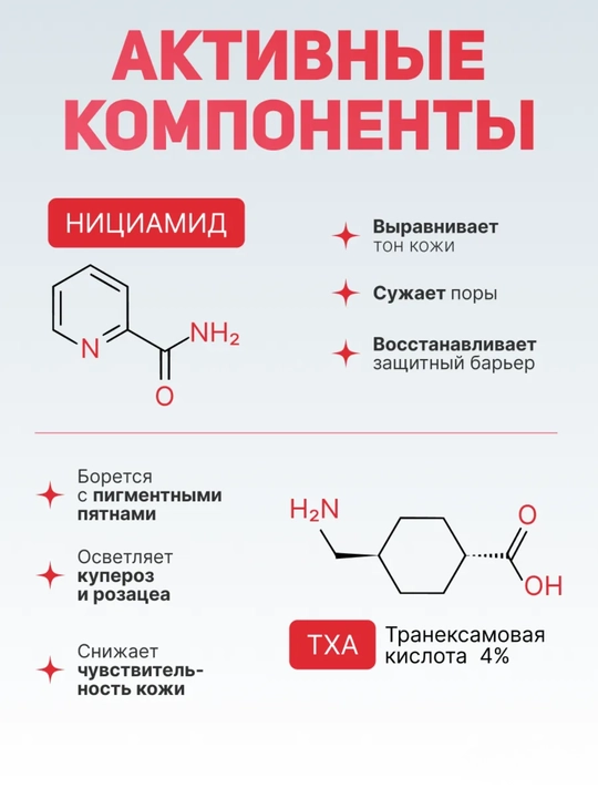 Сыворотка, серум, Anua Niacinamide 10% + TXA 4% для лица с ниацинамидом, осветляющая 30 мл