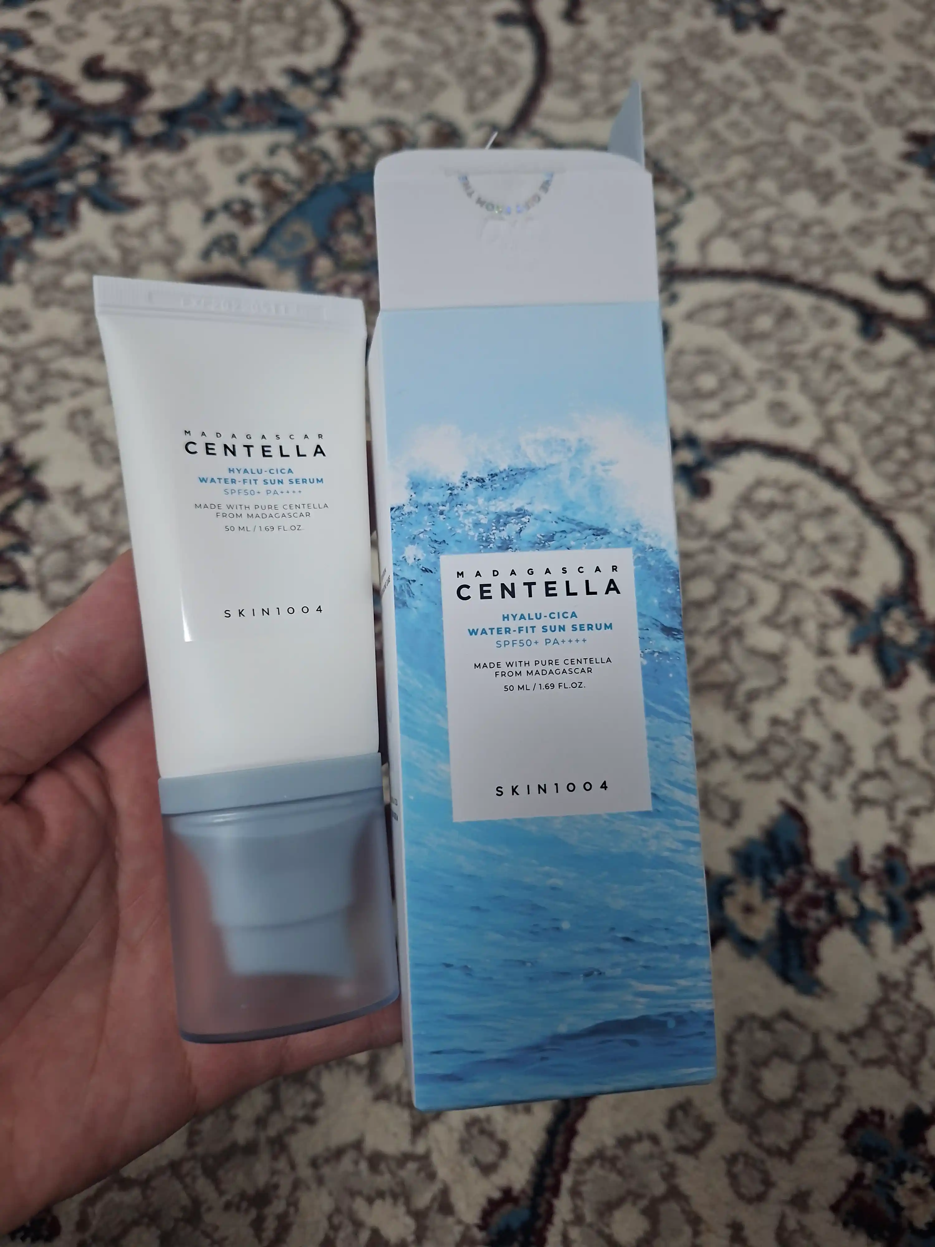 Quyoshdan krem SKIN1004 Madagascar Centella Hyalu-Cica Water-Fit SPF50/PA++++, 50 ml