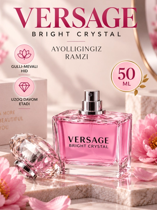 Ayollar uchun parfyumlangan suv VERCAGE, 50 ml