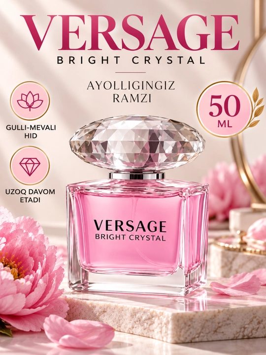 Ayollar uchun parfyumlangan suv VERCAGE, 50 ml