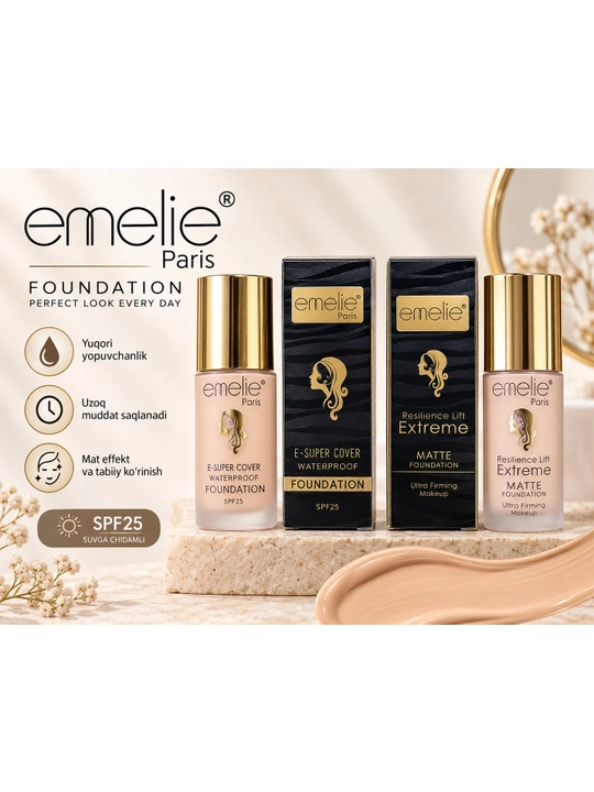 EMELIE тональный крем, SPF 30+++ - 