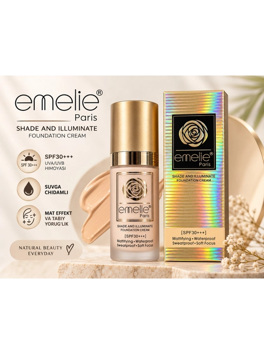 EMELIE тональный крем, SPF 30+++