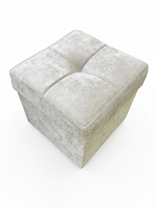 Пуфик 45×45×48 см, для прихожей и гостиной, качественная ткань