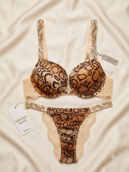 Victoria's Secret ayollar ich kiyimi, ichki kiyim komplekti, byustgalter va trusik - 