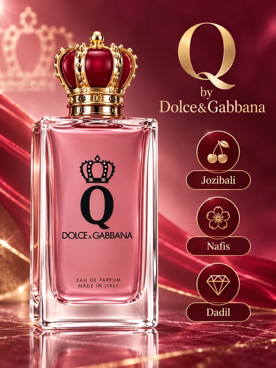 Ayollar uchun "Q by Dolce&Gabbana" mevali va yog‘och iforli parfyumeriya suvi, 100 ml