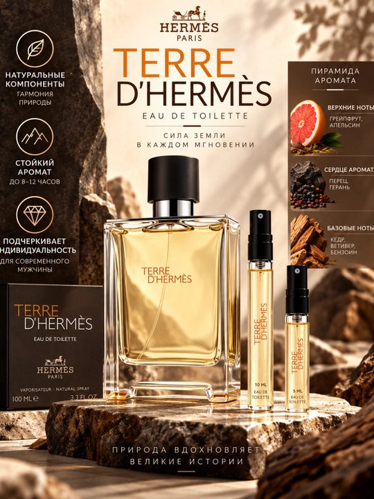 Terre d'Hermès — аромат, отражающая утонченный вкус и неповторимый характер