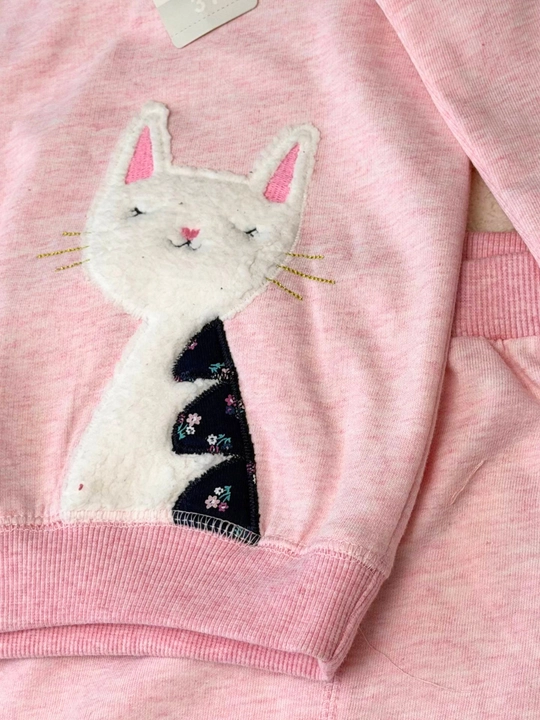 Комплект одежды для девочек Carter's "Кошечка", свитшот и штаны (костюм двойка)