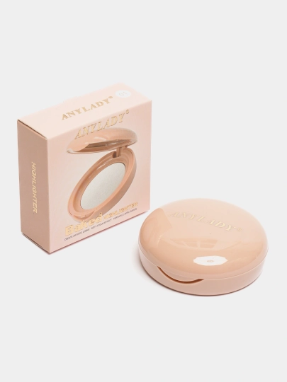 AnyLady Pure Glow pishirilgan haylayteri, yaltiroq pardoz uchun mukammal yorug‘lik - 