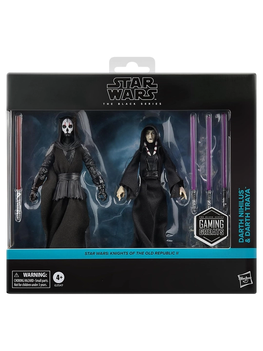 Star Wars Black Series Darth Nihilus & Darth Traya KOTOR II, 15 sm figuralar - 