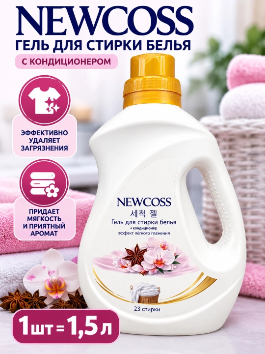 NEWCOSS kir yuvish geli konditsioner bilan 1,5 L - 