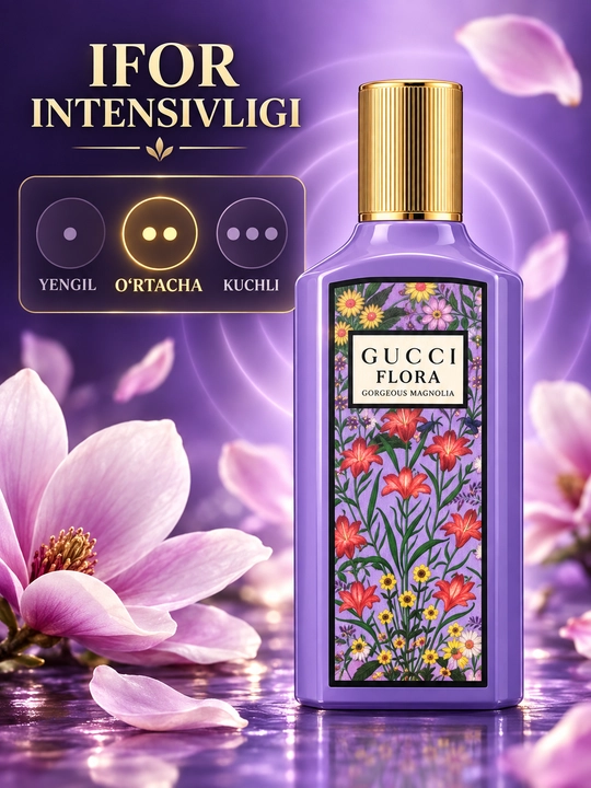 Gucci Flora Gorgeous Magnolia парфюмированная вода для женщин, 100 мл