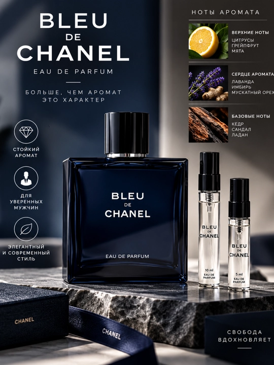 Erkaklar atirlari: Blue de Chanel, Hermès, Versace, Dior, Antonio, Ombre, Now - 