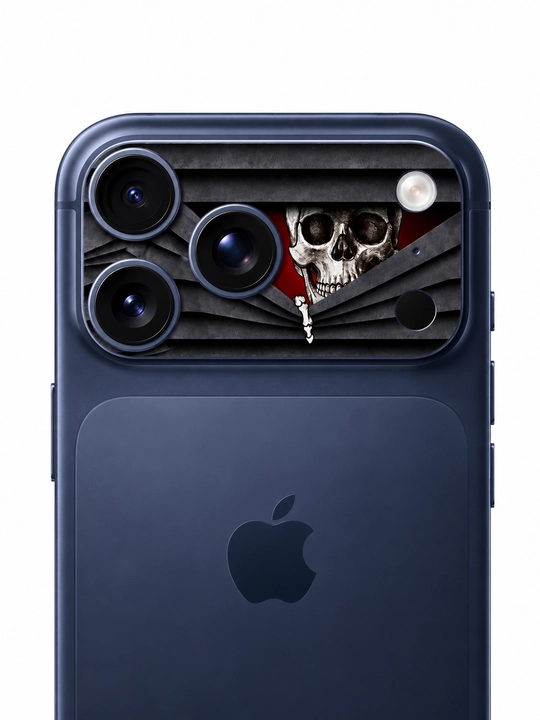 IPhone 17 Pro / 17 Pro Max uchun dekorativ kamera stikeri, kamera blokiga vinil nakleyka