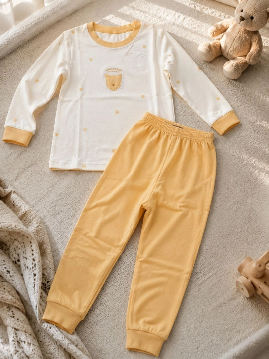 Qizlarga pijama, o'g'il bollarga pijama, kuzgi, qishki bolalar pijamasi, 3-5 yoshga - 