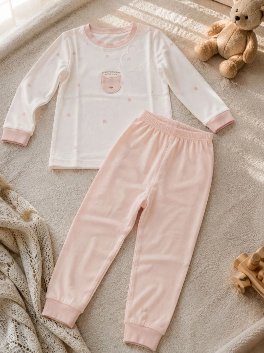 Qizlarga pijama, o'g'il bollarga pijama, kuzgi, qishki bolalar pijamasi, 3-5 yoshga - 
