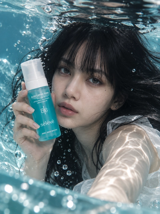Sélevé Glow Caviar Toner yuz terisini namlantiruvchi va yorqinlashtiruvchi, ikra ekstrakti
