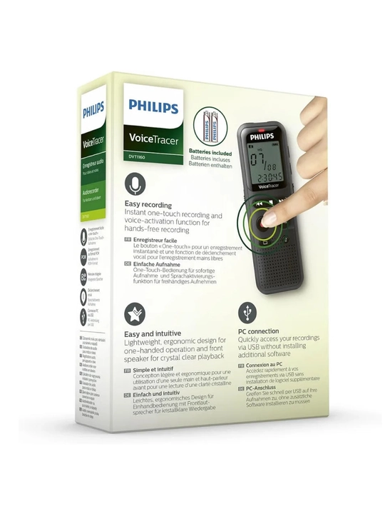 Philips DVT1160 VoiceTracer raqamli diktofoni