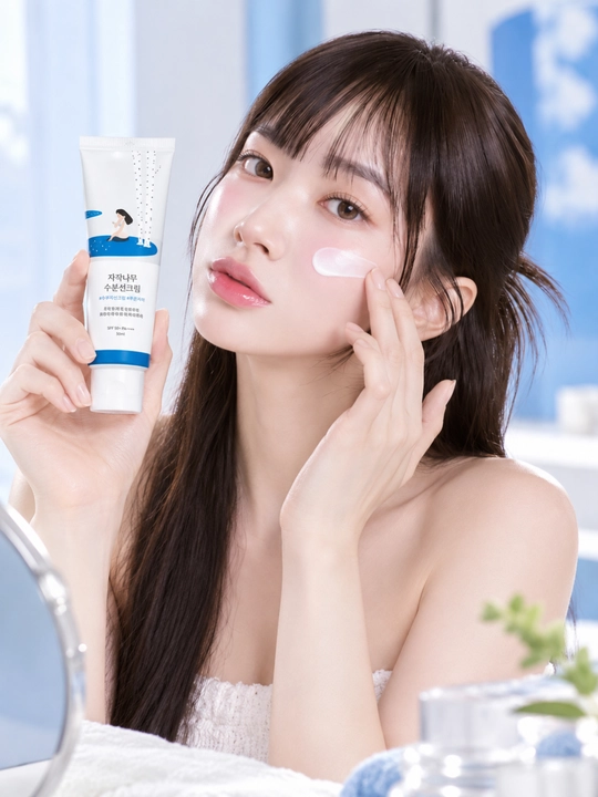 Quyoshdan himoya qiladigan krem Round Lab Birch Juice Moisturizing Sunscreen SPF50+ PA+ - 