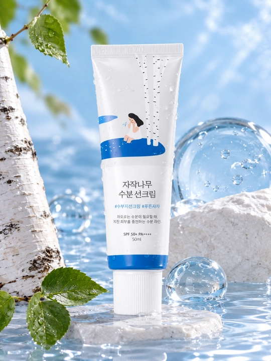Quyoshdan himoya qiladigan krem Round Lab Birch Juice Moisturizing Sunscreen SPF50+ PA+