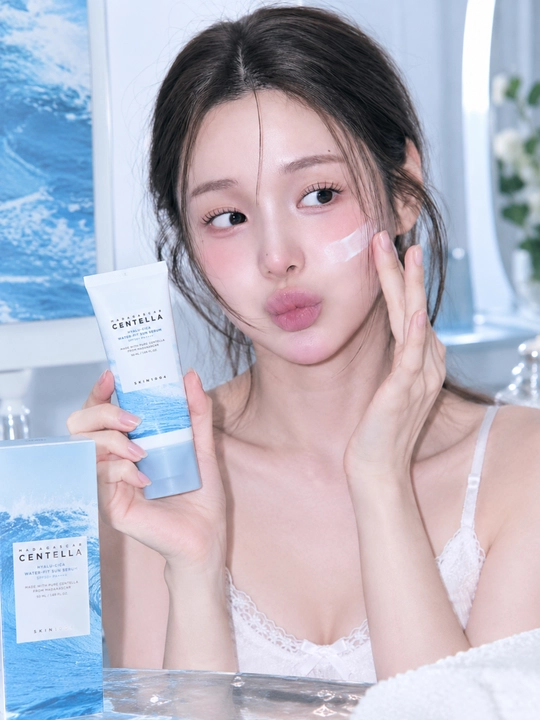 Yuz uchun Hyalu-Cica Water-Fit Skin 1004 SPF50 quyoshdan himoyalovchi kremi, 50 ml - 