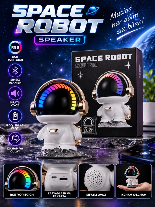 Simsiz RGB aqlli dinamik chiroq, simsiz dinamik, bluetooth dinamik, tungi yoritgich chiroq