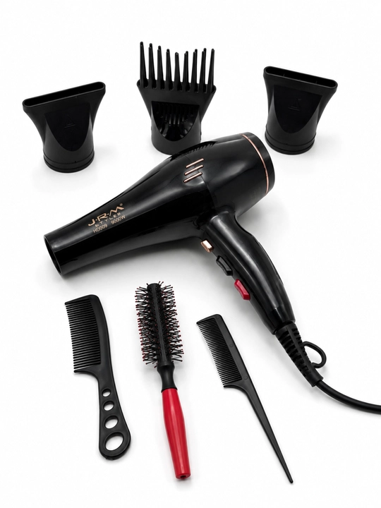 Фен для волос JRM Styler HD009 9000W 7в1, 3 температуры, 2 скорости, 7 насадки для укладки