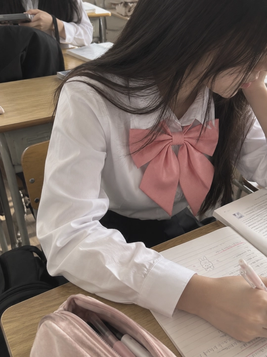 Розовый бантик в стиле k-pop, бабочка-галстук блек пинк бтс