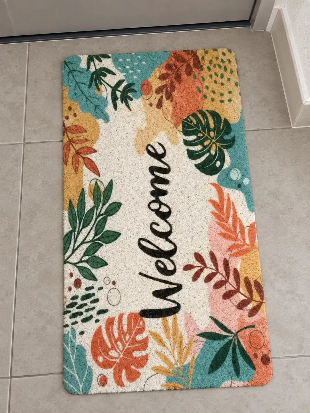 Welcome kirish uchun poristiy kovrik 40×60 sm — eshik oldi uchun PVX gilamcha