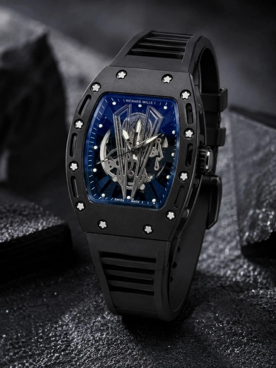Richard Mille Style erkaklar qo‘l soati — Skeleton mexanizm