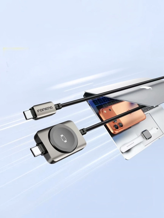 Быстрая зарядка для iWatch, Умных часов  и телефонов, Type-C to Type-C
