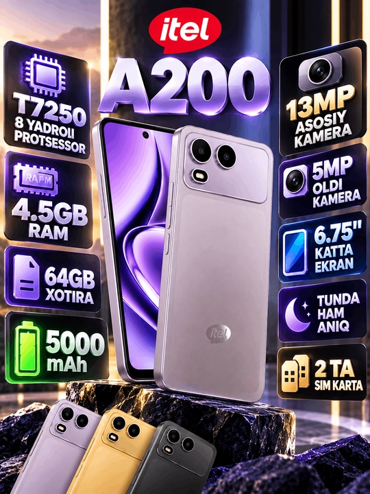Itel A200 — современный и надёжный смартфон