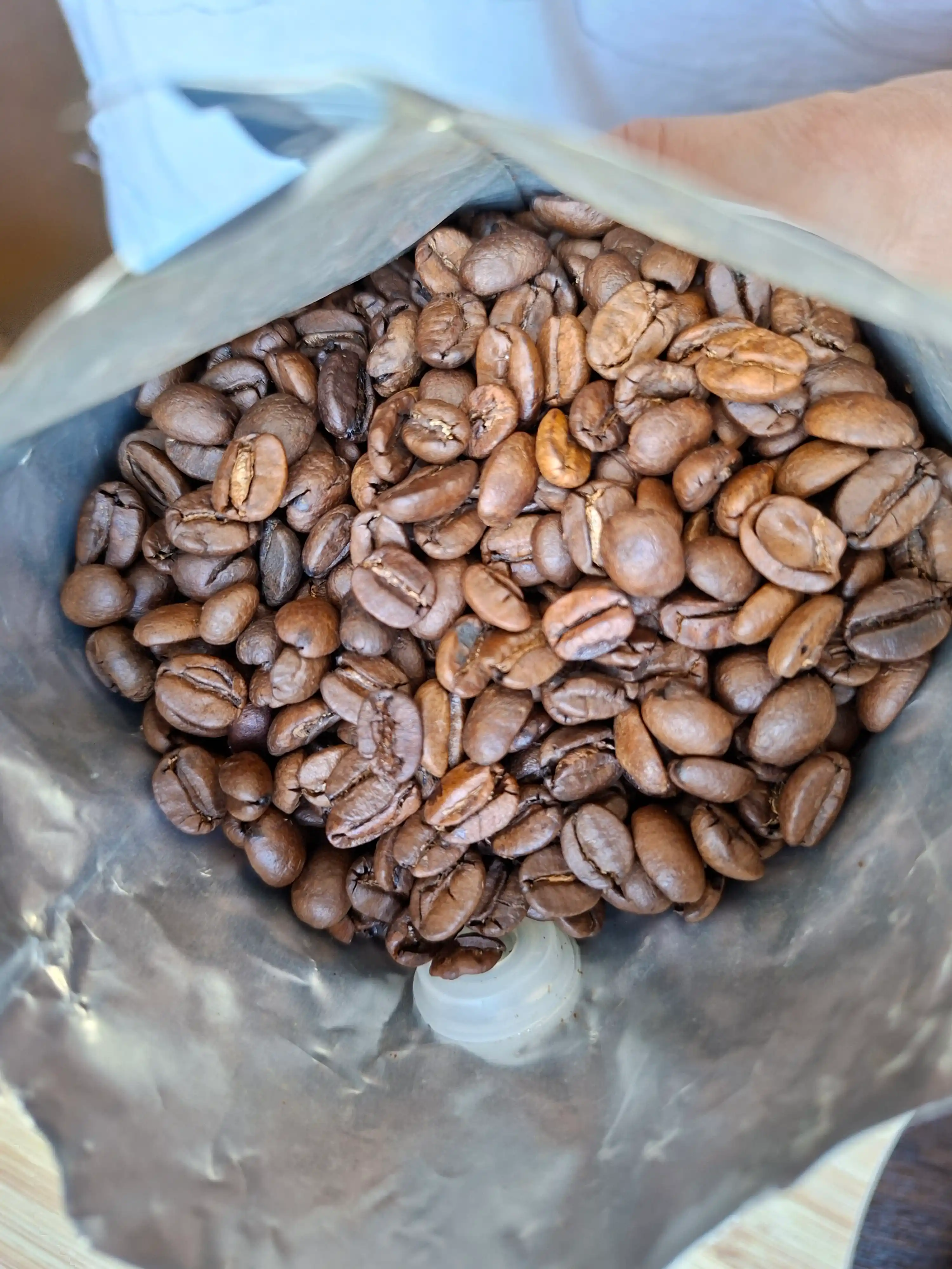 Kofe donlari Biancaffe Espresso Bar Arabica, 500 g, 100% arabika, kam coffein mikdori